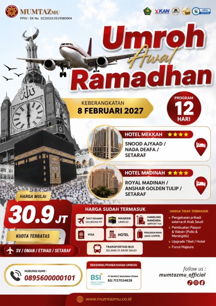 UMROH AWAL RAMADHAN 2027